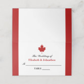 Canadese vlag Wedding (Buitenkant ongevouwen)