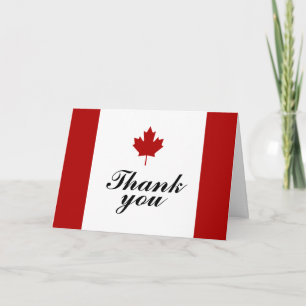 Canadese vlag Wedding Bedankkaart