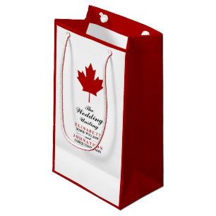 Canadese vlag Wedding Klein Cadeauzakje