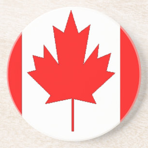 Canadese vlag zandsteen onderzetter