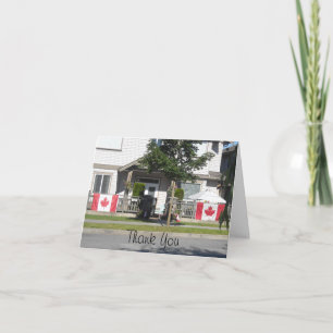 Canadese vlaggen - Hartelijk dank Bedankkaart