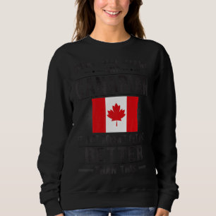Canadese vlaggen met een goede blik trui