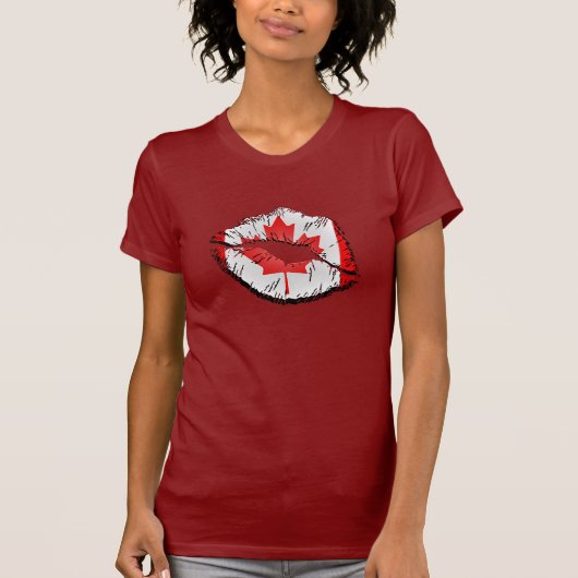 Canadese vlaggen t-shirt (Voorkant)