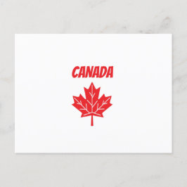 Canadese vlaggenblad briefkaart
