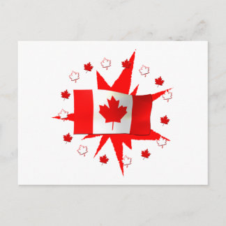 Canadese Vlagontwerp Briefkaart