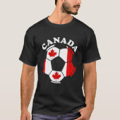 Canadese Voetbal Canadese vlag T-shirt (Voorkant)