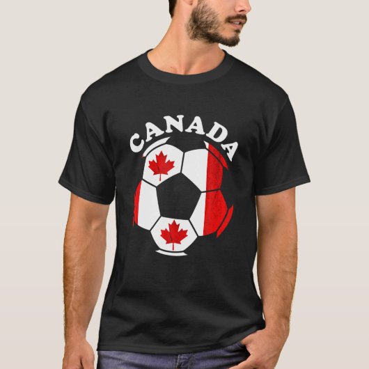 Canadese Voetbal Canadese vlag T-shirt (Voorkant)
