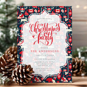 Canadese Winter Moose Patroon Kerstfeest Kaart