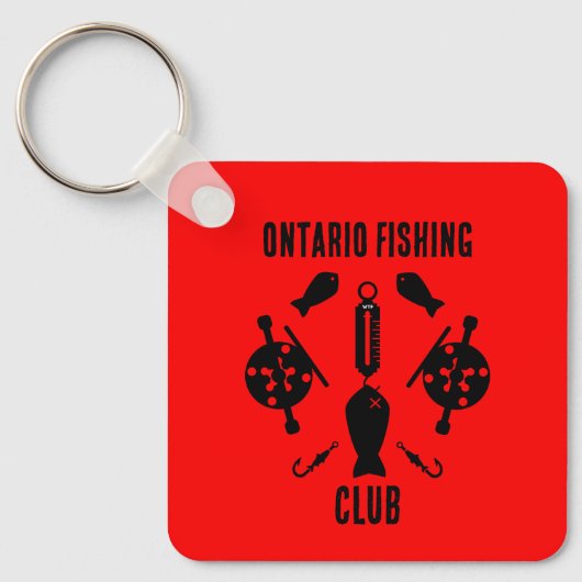 Canadese zalm Vist Sleutelhanger (Voorkant)