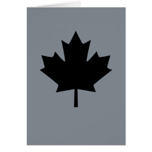 Canadese Zwarte Esdoornblad Symbool