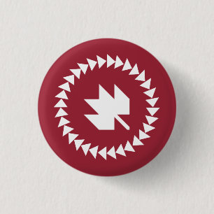 Canadezen bij QuiltCon-Button Ronde Button 3,2 Cm