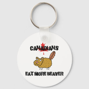 Canadezen eten meer bever sleutelhanger