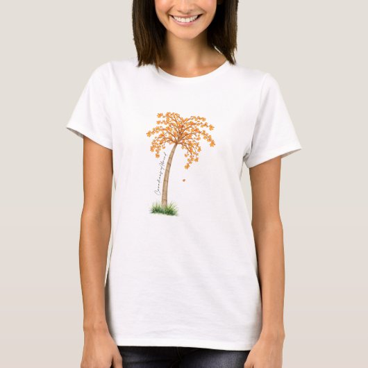 Canadezen in het buitenland Maple Palm van Mukta C T-shirt (Voorkant)