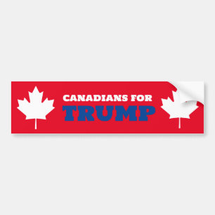 Canadezen voor Trump Grappige Pro-Trump Bumpersticker