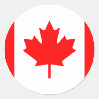 Canadia Ronde Sticker