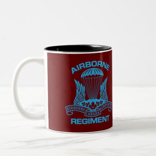 Canadian Airborne Regiment Tweekleurige Koffiemok (Links)