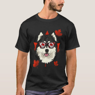 Canadian Alaskan Malamute Maple Tree Leaf Canada F T-shirt