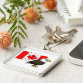 Canadian Bald Eagle Sleutelhanger (Zijkant)