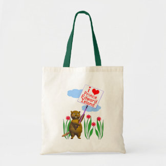 Canadian Beaver houdt van Prince Edward Island Tote Bag