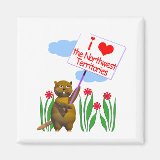Canadian Beaver Loves de Northwest Territories Magneet