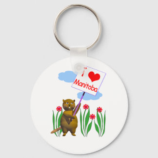 Canadian Beaver Loves Manitoba Sleutelhanger