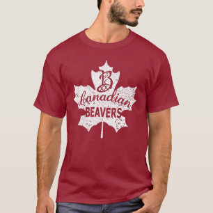 Canadian Beavers Maple Leaf T T-shirt