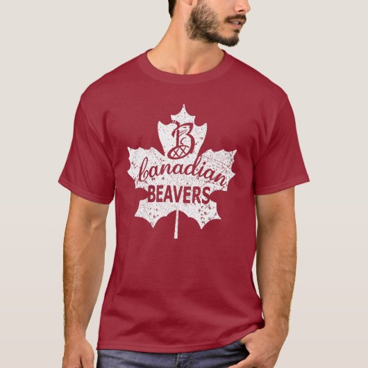Canadian Beavers Maple Leaf T T-shirt (Voorkant)