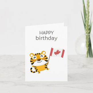 Canadian Birthday Kaart - Happy Birthday