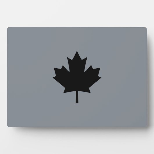 Canadian Black Maple Leaf Graphic Fotoplaat (voorkant)