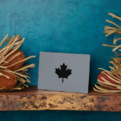 Canadian Black Maple Leaf Graphic Fotoplaat (Zijkant)