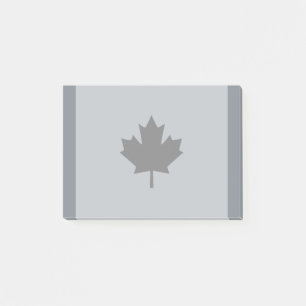 Canadian Black Maple Leaf Graphic Post-it® Notes