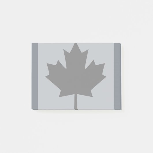 Canadian Black Maple Leaf Graphic Post-it® Notes (Voorkant)