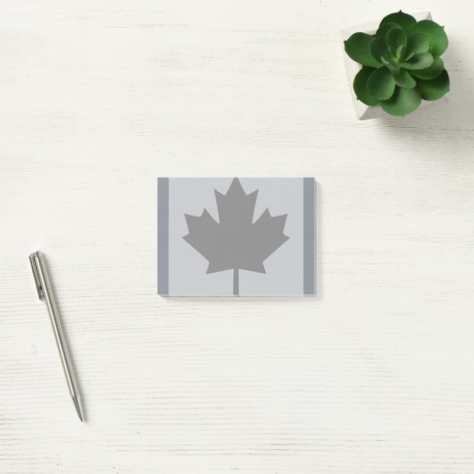 Canadian Black Maple Leaf Graphic Post-it® Notes (Kantoor)