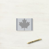 Canadian Black Maple Leaf Graphic Post-it® Notes (Op bureau)
