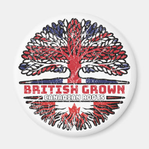 Canadian Canada UK United Kingdom British Tree Magneet