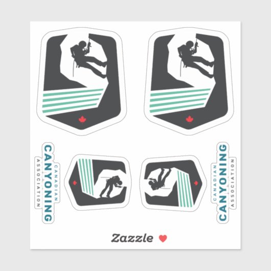 Canadian Canyoning Association Sticker Set (Vel)