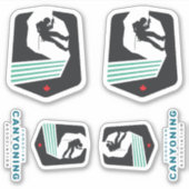 Canadian Canyoning Association Sticker Set (Voorkant)