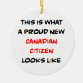 canadian citizen, proud new keramisch ornament (Voorkant)