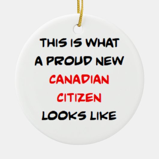 canadian citizen, proud new keramisch ornament (Voorkant)