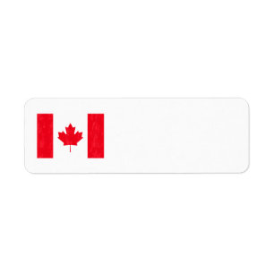 CANADIAN FLAG Adresetiketten Etiket