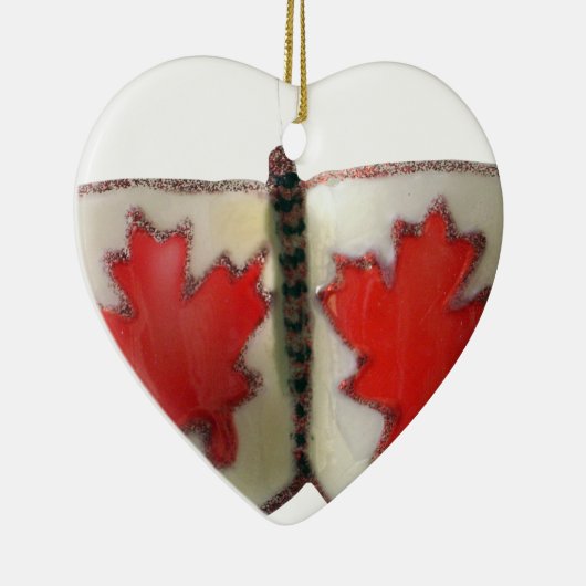 Canadian Flag Butterfly Design Keramisch Ornament (Rechts)