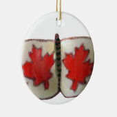 Canadian Flag Butterfly Design Keramisch Ornament (Rechts)