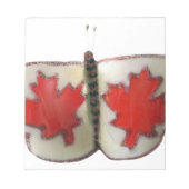 Canadian Flag Butterfly Design Notitieblok (Voorkant)