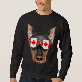 Canadian Flag German Pinscher Dog Canada Pocket Trui