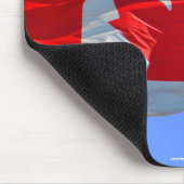 CANADIAN FLAG Patriotic Mousepad Muismat (Hoek)