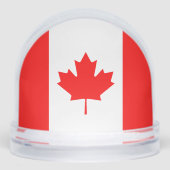 Canadian flag snow globe with your custom photo (Avant)