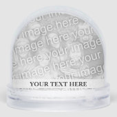 Canadian flag snow globe with your custom photo (Arrière)