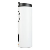 Canadian Flag Talking Ms. Penguin Personalize Text Thermosbeker (Geroteerd rechts)