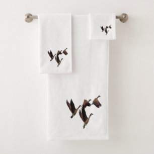 Canadian geese flying in a flock kids design