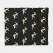 CANADIAN GEESE MIGRATIE  FLEECE DEKEN (Voorkant (Horizontaal))